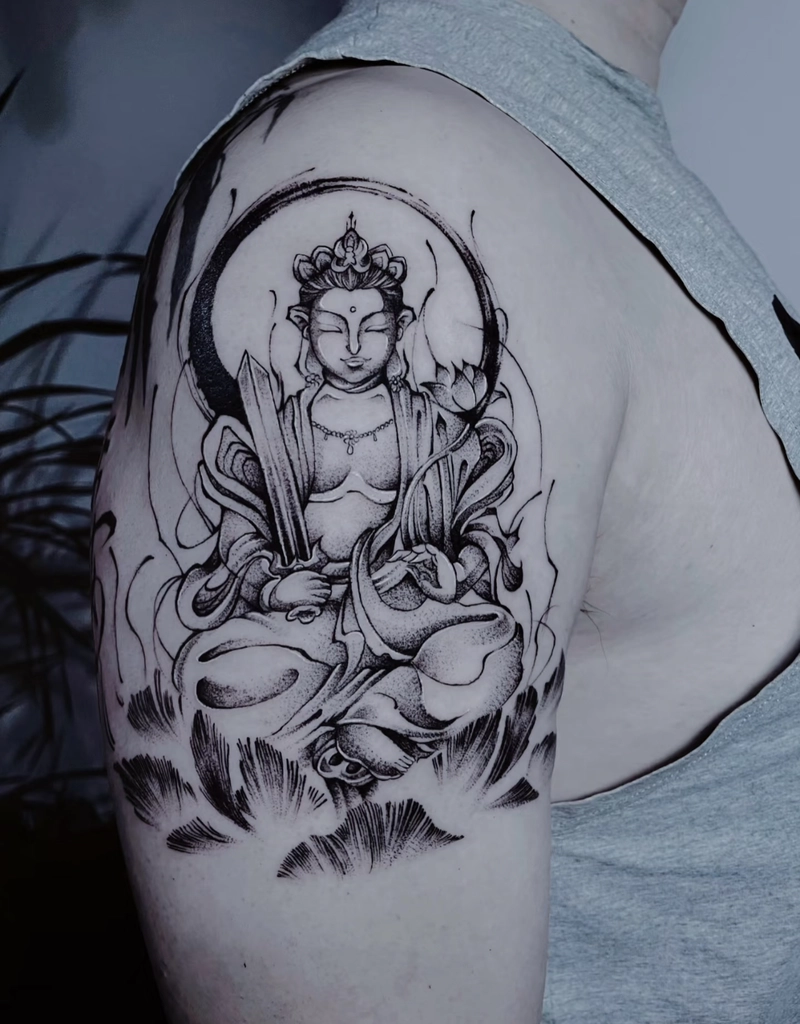 Hình xăm Phật Thích Ca phong thủy