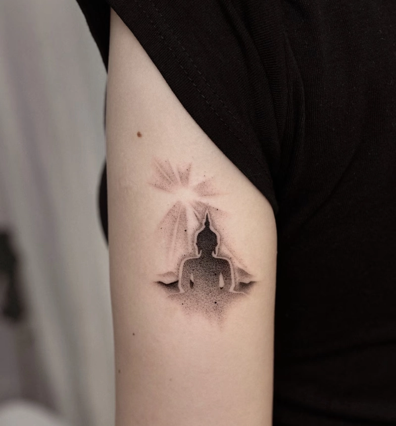 Hình xăm Phật hợp phong thủy