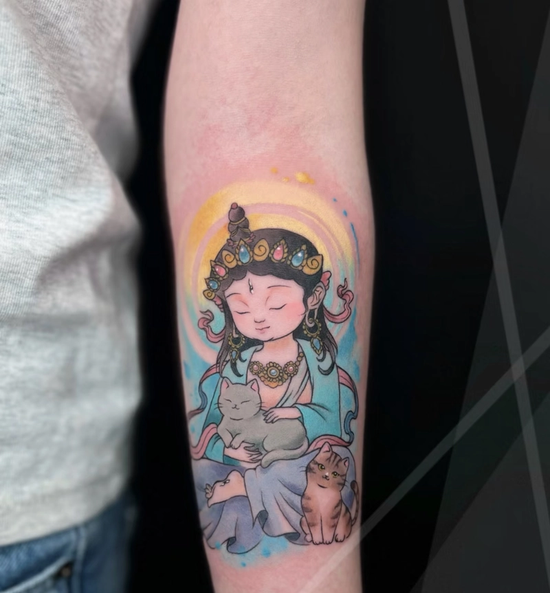 Hình xăm Phật ở tay