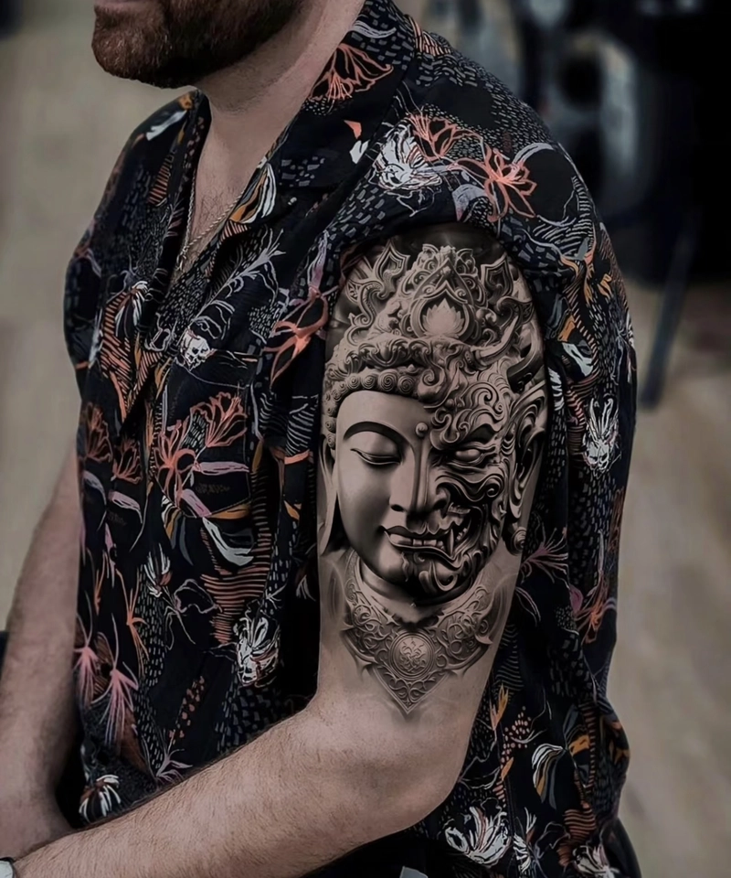 Hình xăm Phật phong thủy mang năng lượng tích cực độc đáo