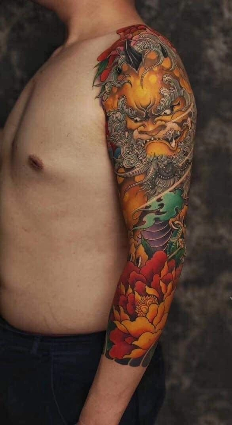 Hình xăm Tỳ Hưu cho nữ