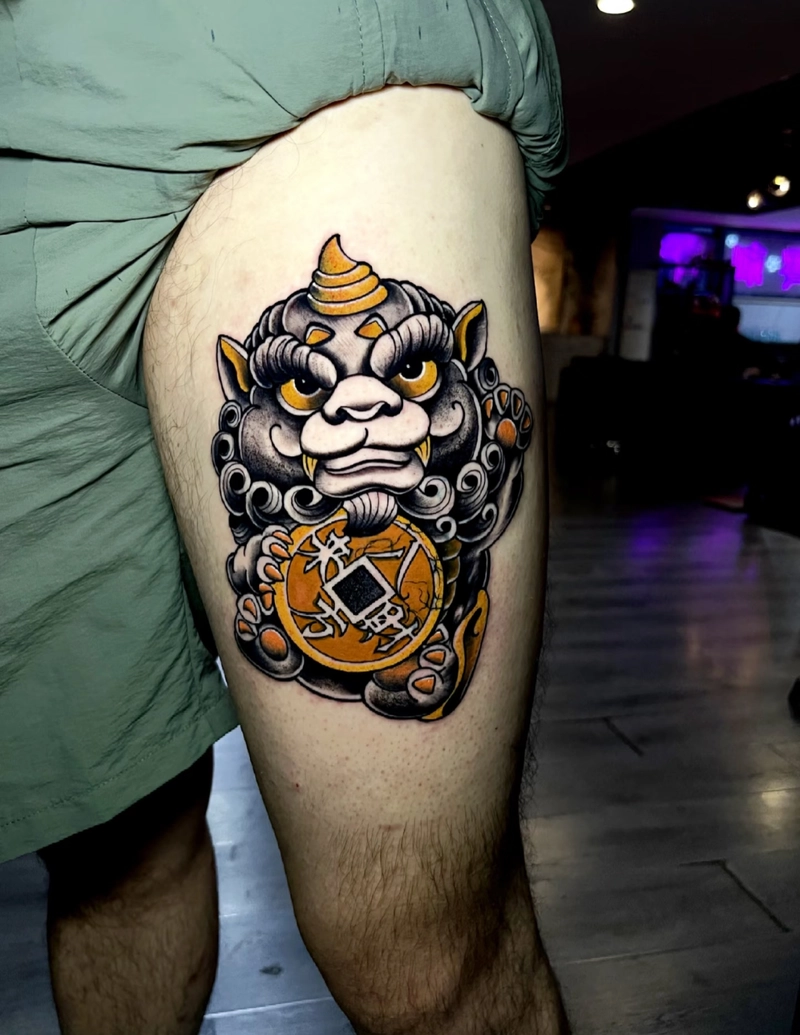 Hình xăm Tỳ Hưu mang tài lộc