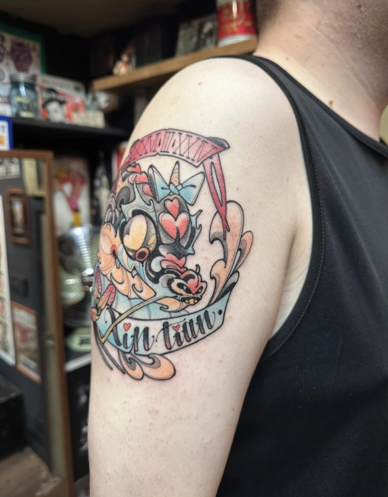 Hình xăm Tỳ Hưu ở vai