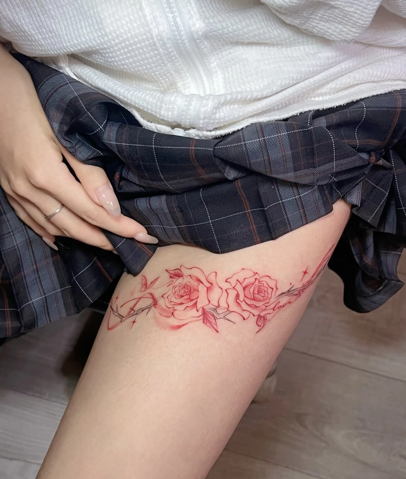 Hình xăm chân nữ đẹp