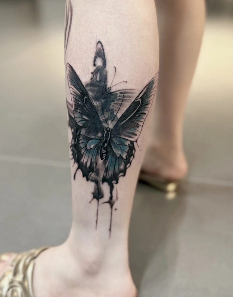 Hình xăm chân nữ độc lạ