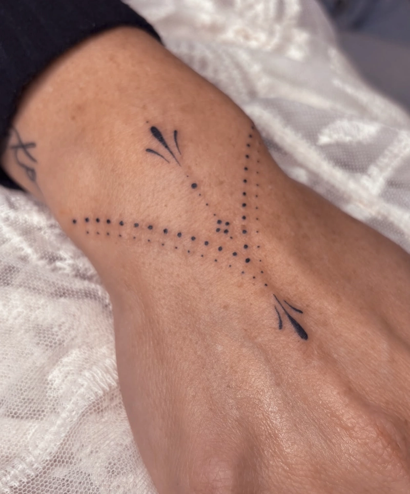 Hình xăm cổ tay biểu tượng cung hoàng đạo