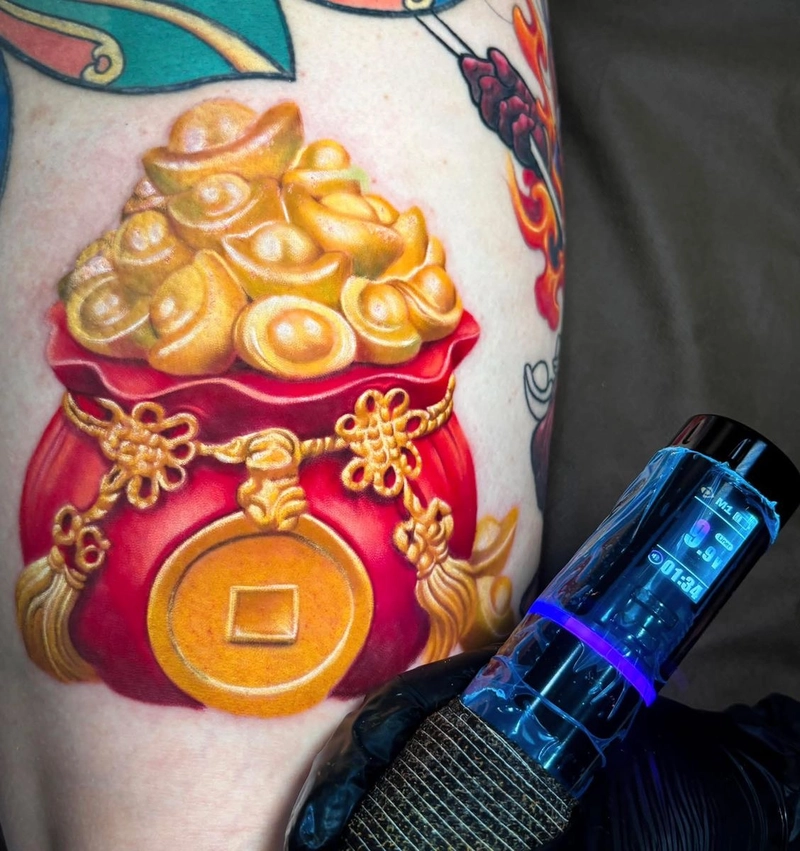 _Hình xăm đồng tiền cổ độc đáo