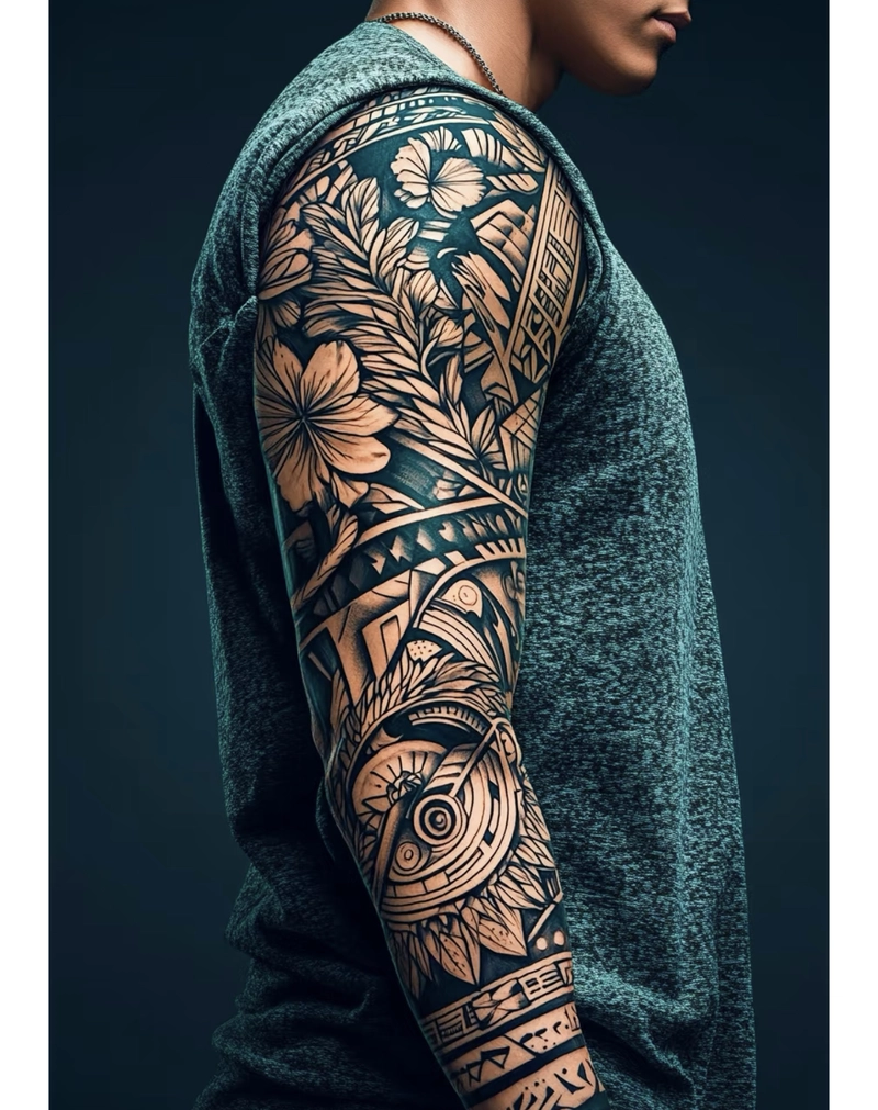 Hình xăm full tay phong cách Nhật Bản cho nam cưc đẹp Hình xăm full tay phong cách Nhật Bản cho nam cưc đẹp