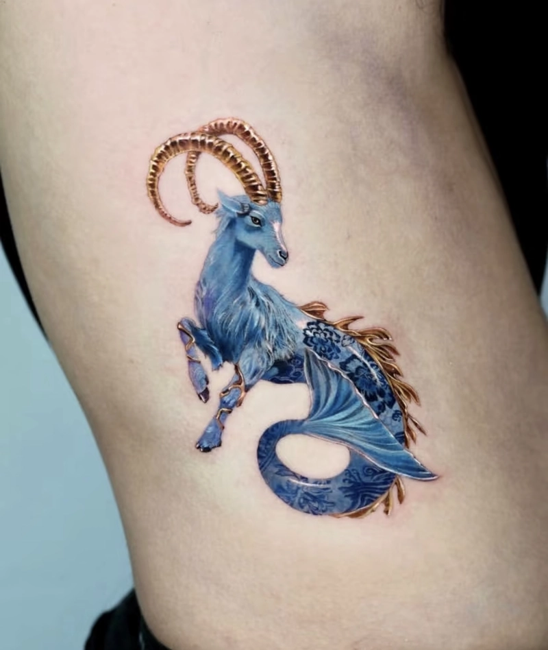 Hình xăm kỳ lân full tay