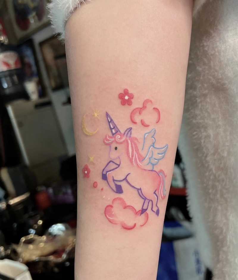 Hình xăm kỳ lân phong thuỷ đẹp