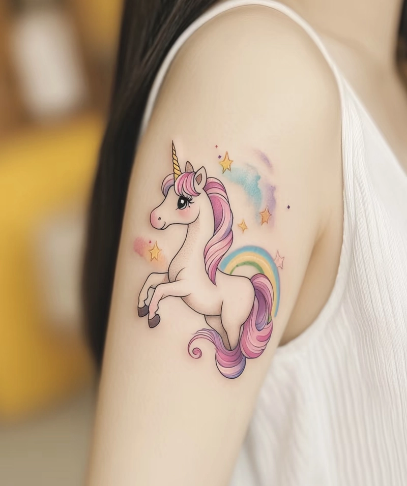 Hình xăm kỳ lân phong thủy