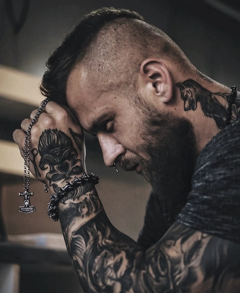 Hình xăm lớn ở vai cho nam