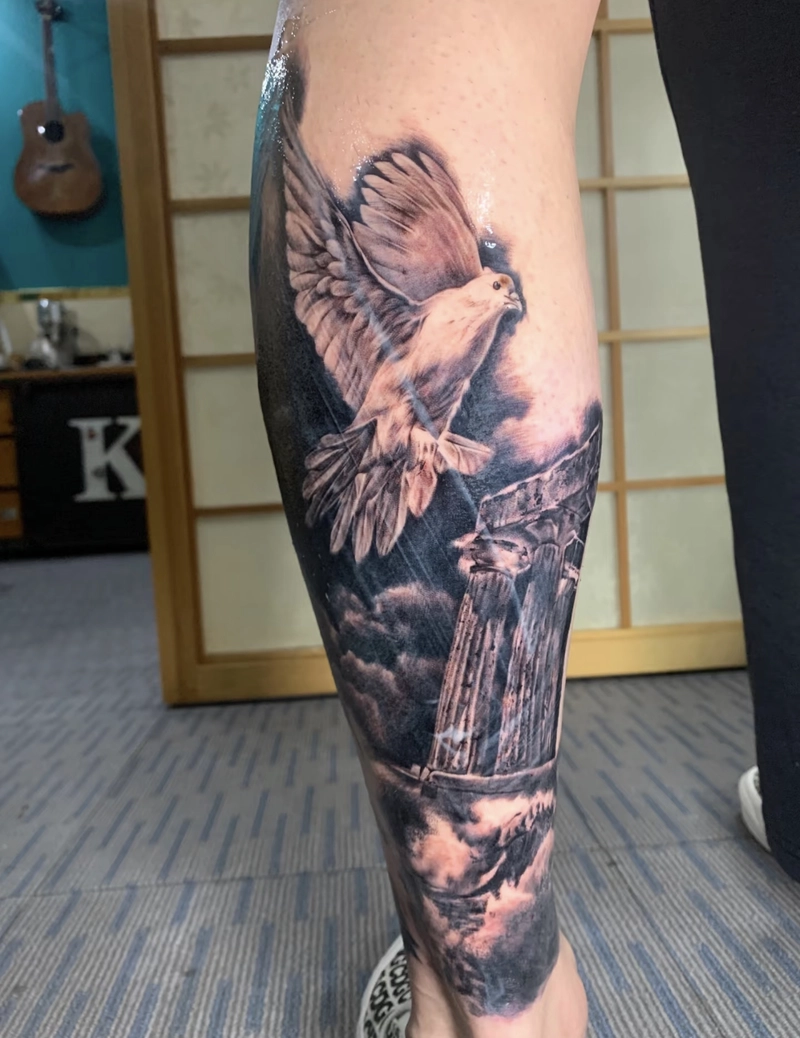 Hình xăm nhỏ ở chân cho nam