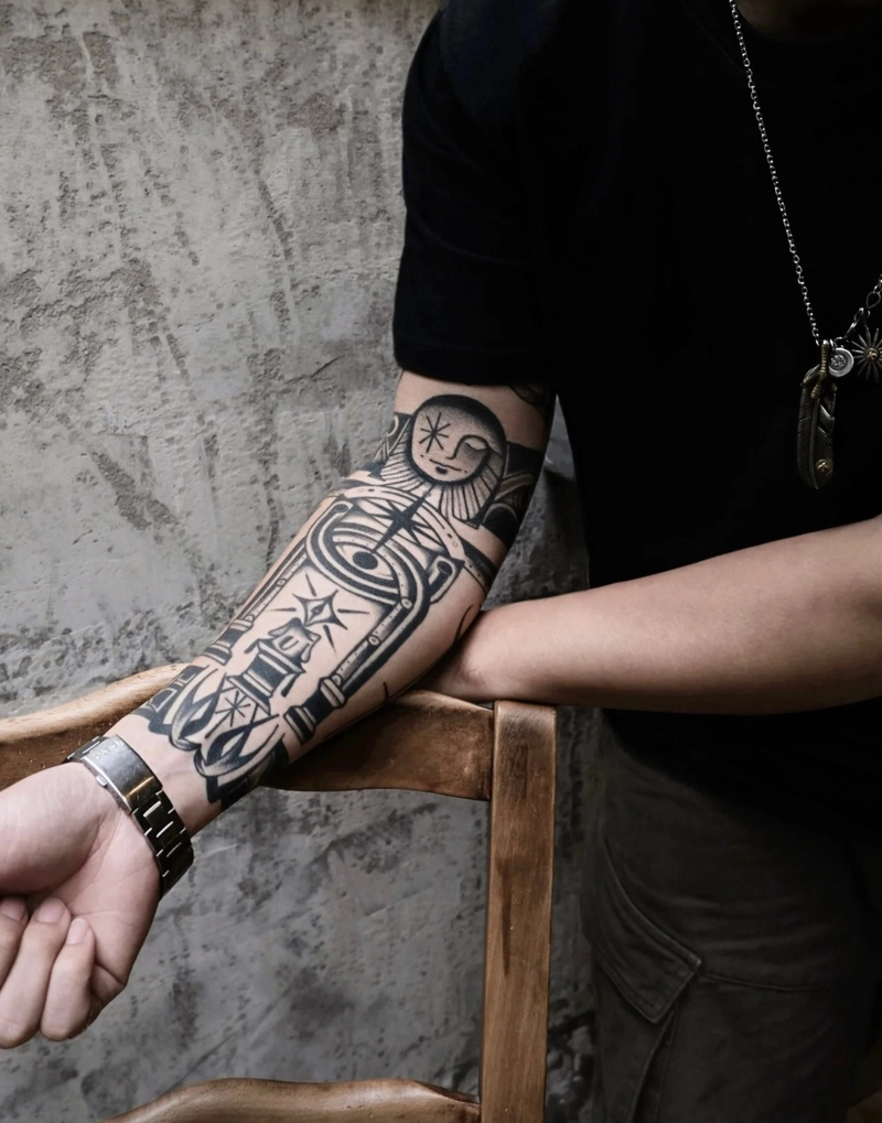 _Hình xăm ở cẳng tay cho nam