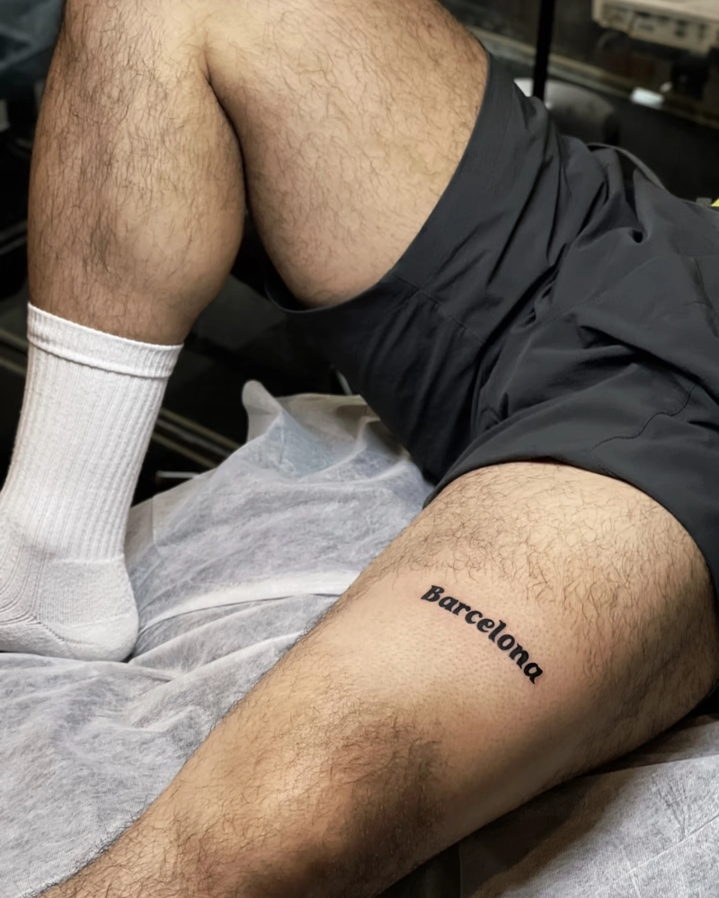 Hình xăm ở chân cho nam