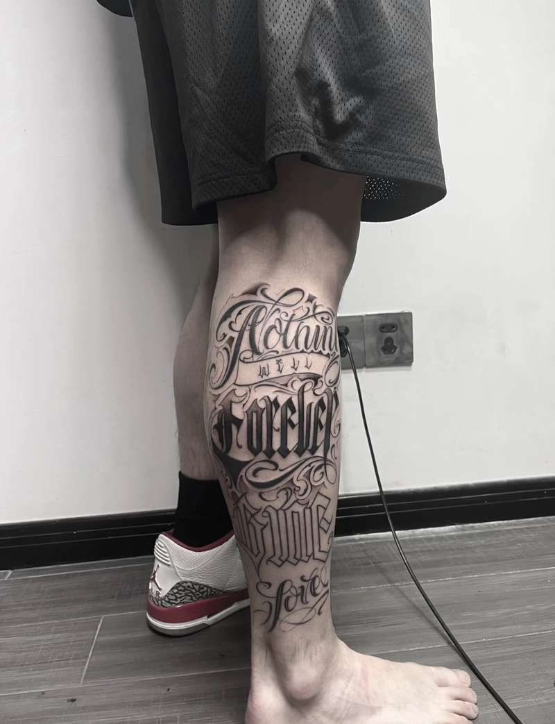 Hình xăm ở cổ chân cho nam