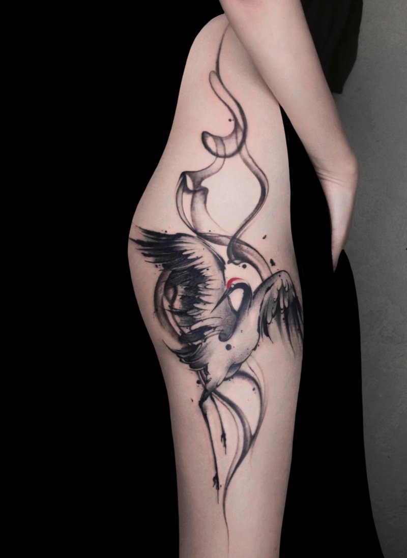 Hình xăm ở đùi cho nam