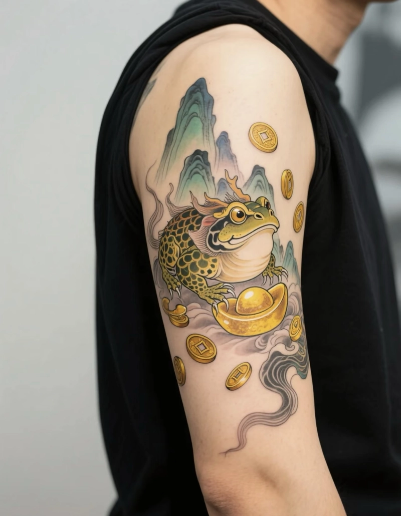 Hình xăm phong thủy hình hoa sen