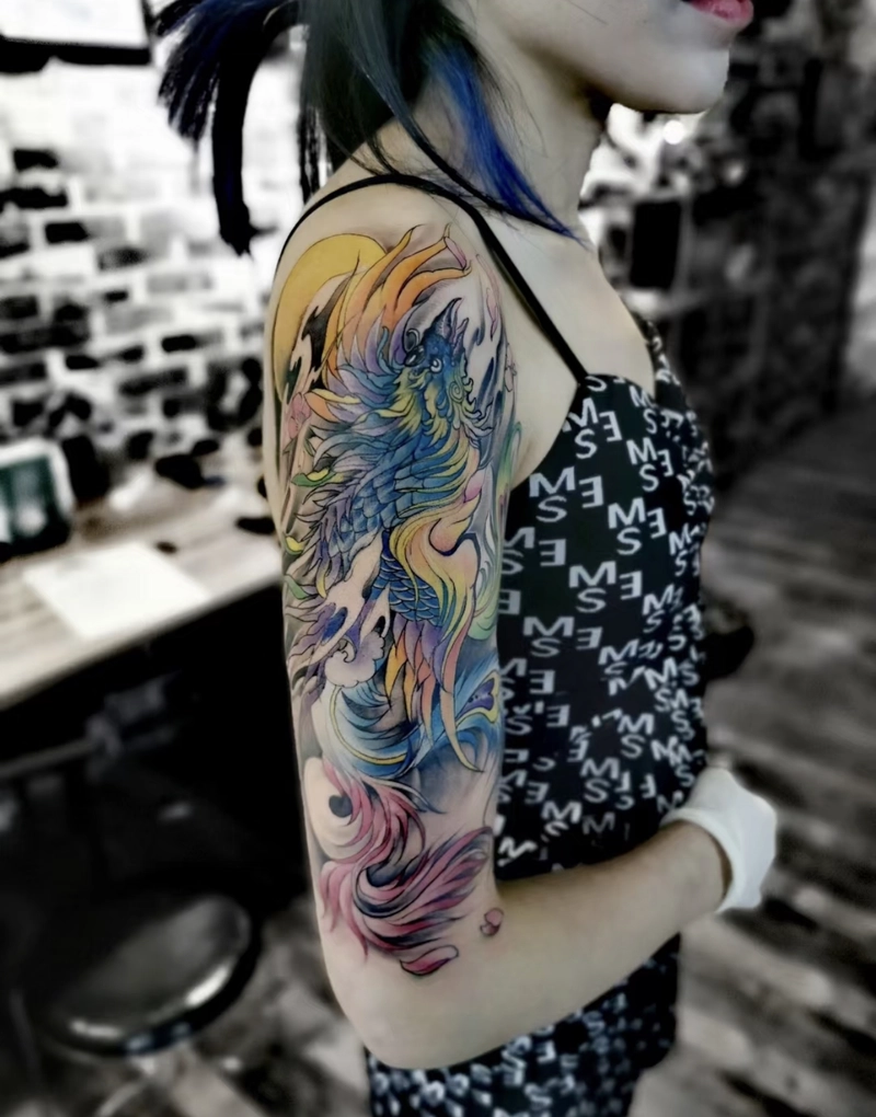 Hình xăm phượng hoàng đẹp