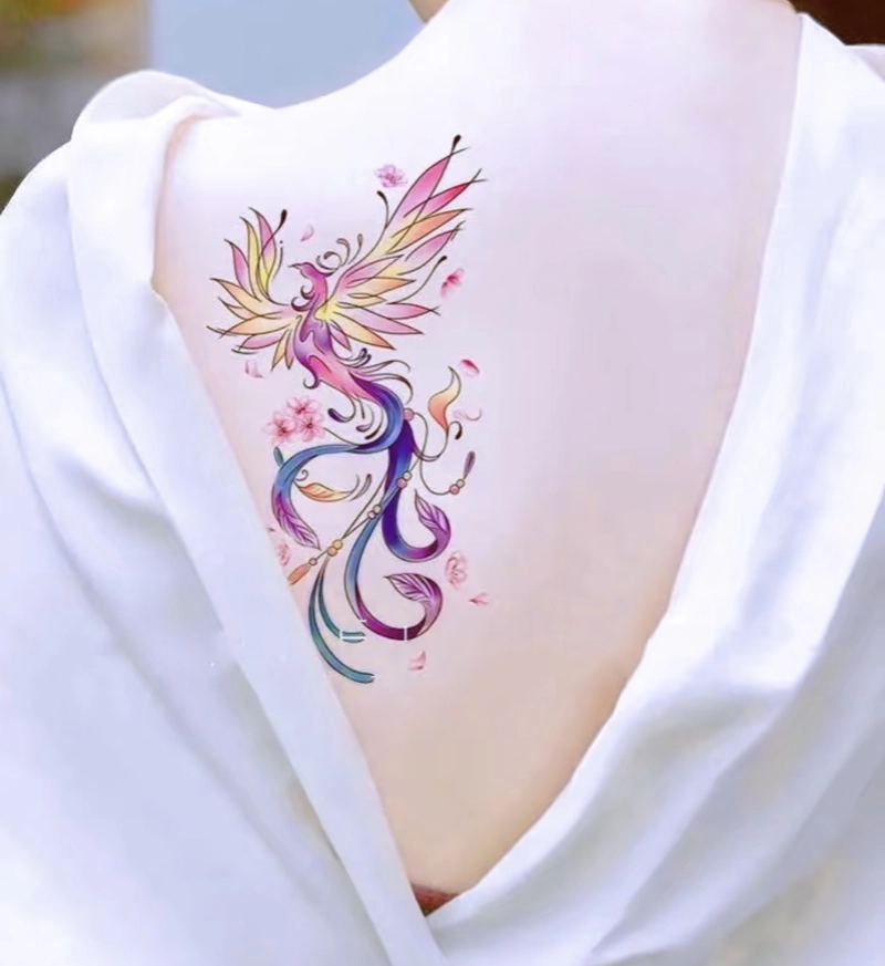 Hình xăm phượng hoàng nhỏ tinh tế