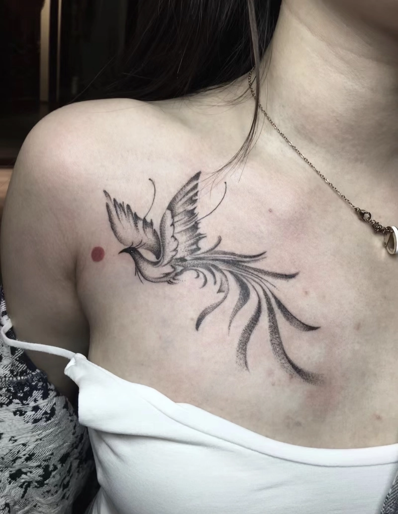 Hình xăm phượng hoàng phong thủy