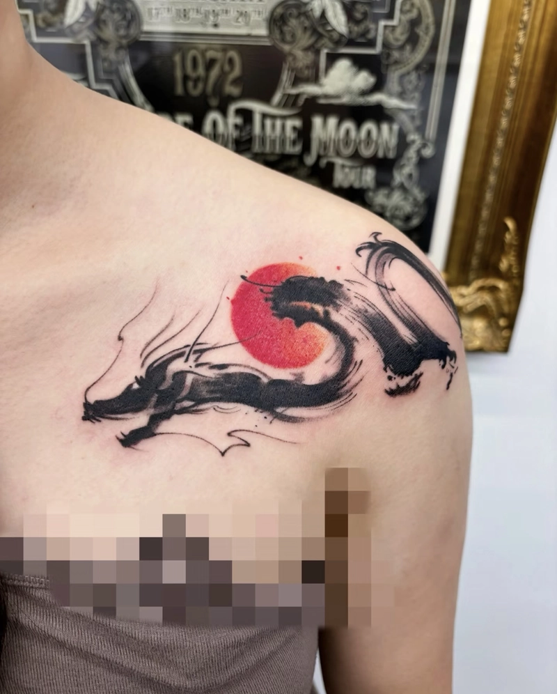 Hình xăm rồng Nhật Bản phong thủy