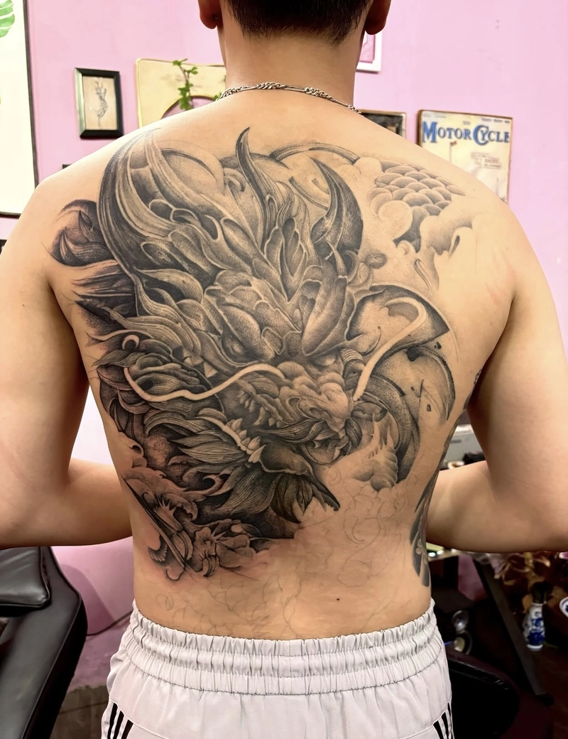 Hình xăm rồng đẹp