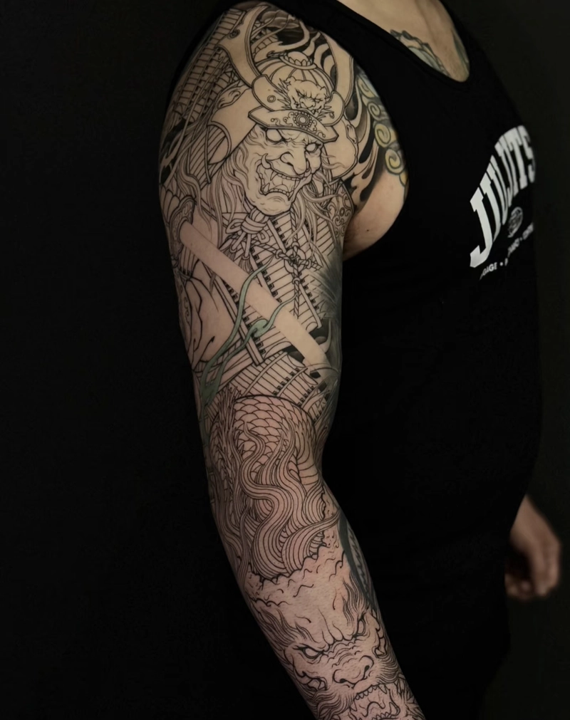 Hình xăm rồng phượng