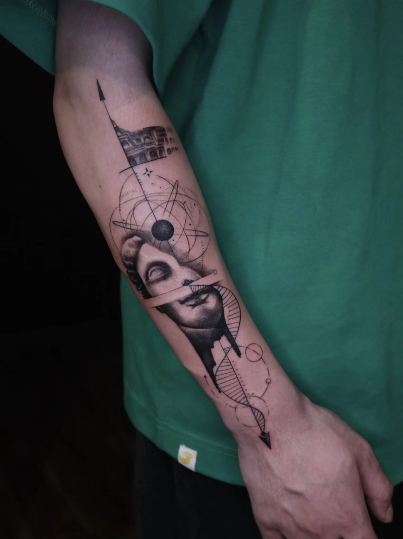 Hình xăm trên tay cho nam