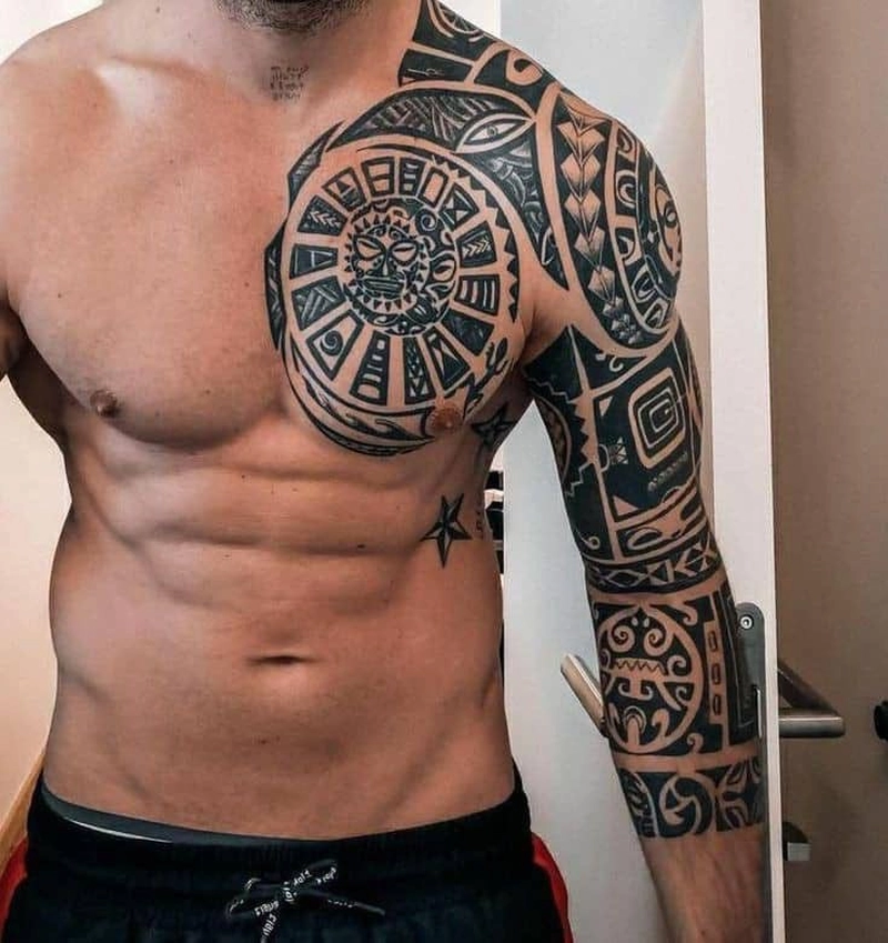 Hình xăm tribal ngầu cho nam