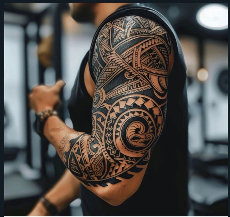 Hình xăm tribal phong cách nam