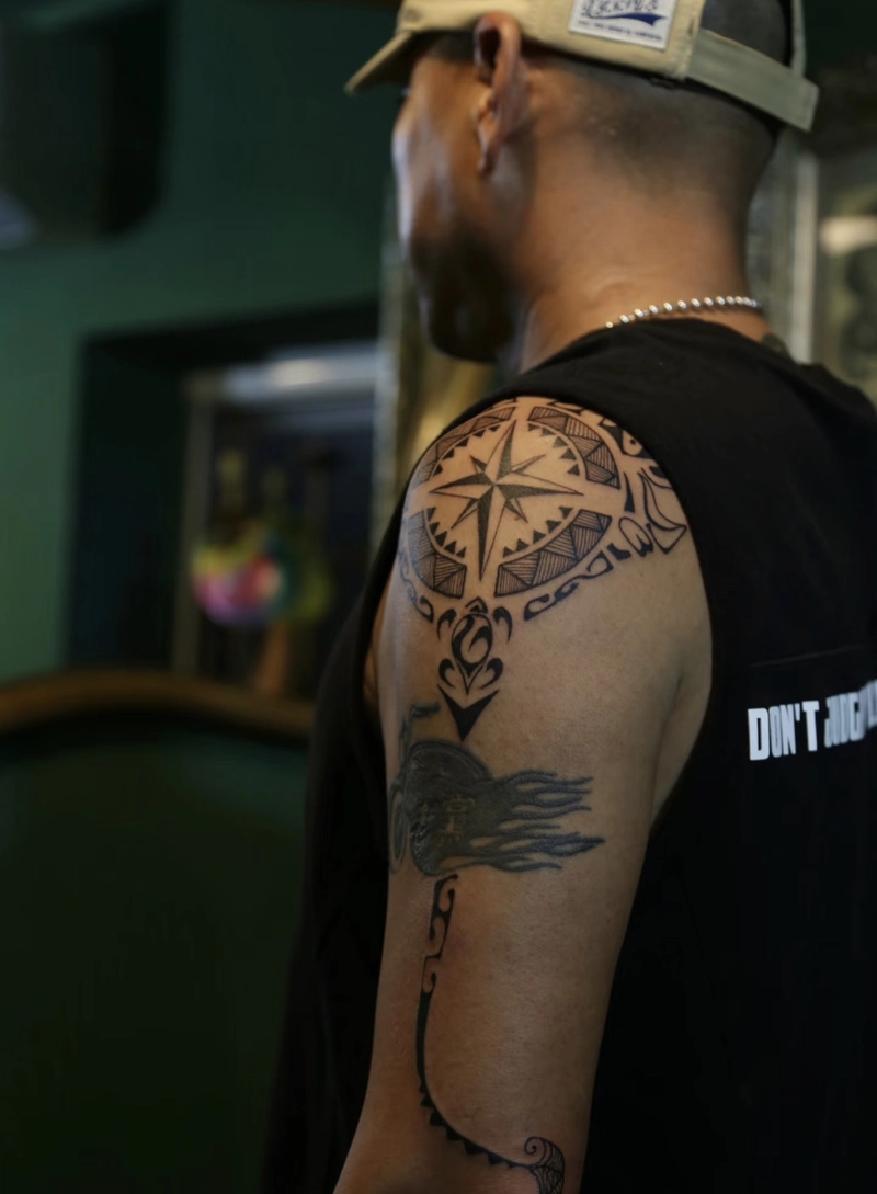 Hình xăm tribal phong thủy cho nam