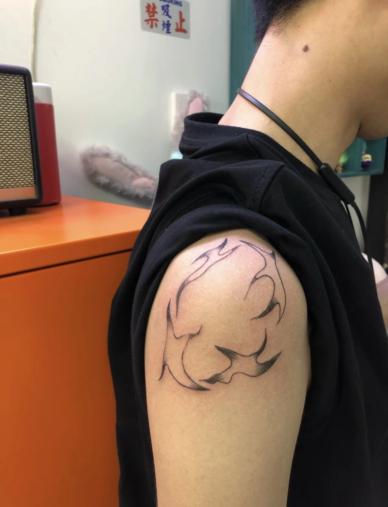 ảnh hình xăm đẹp ở vai