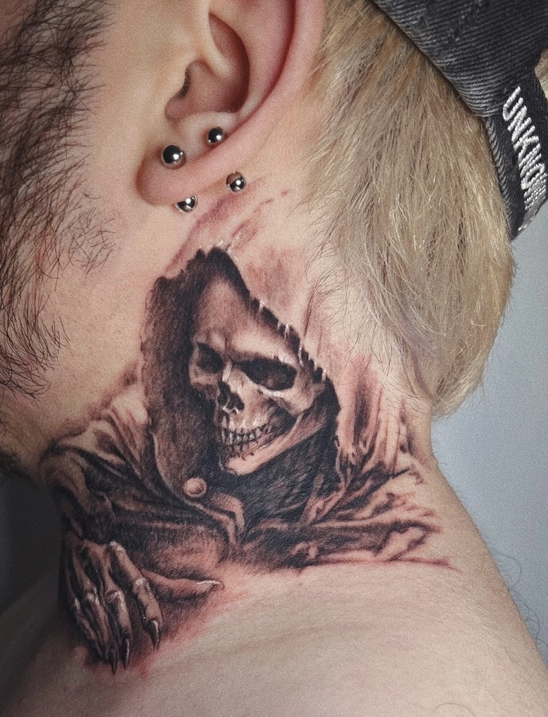 hình xăm ác quỷ ở cổ hình xăm ác quỷ ở cổ