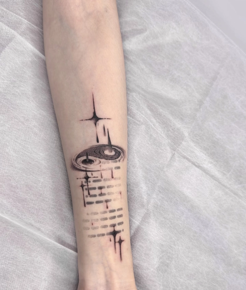 hình xăm bát quái là biểu tượng của trí tuệ cổ phương Đông