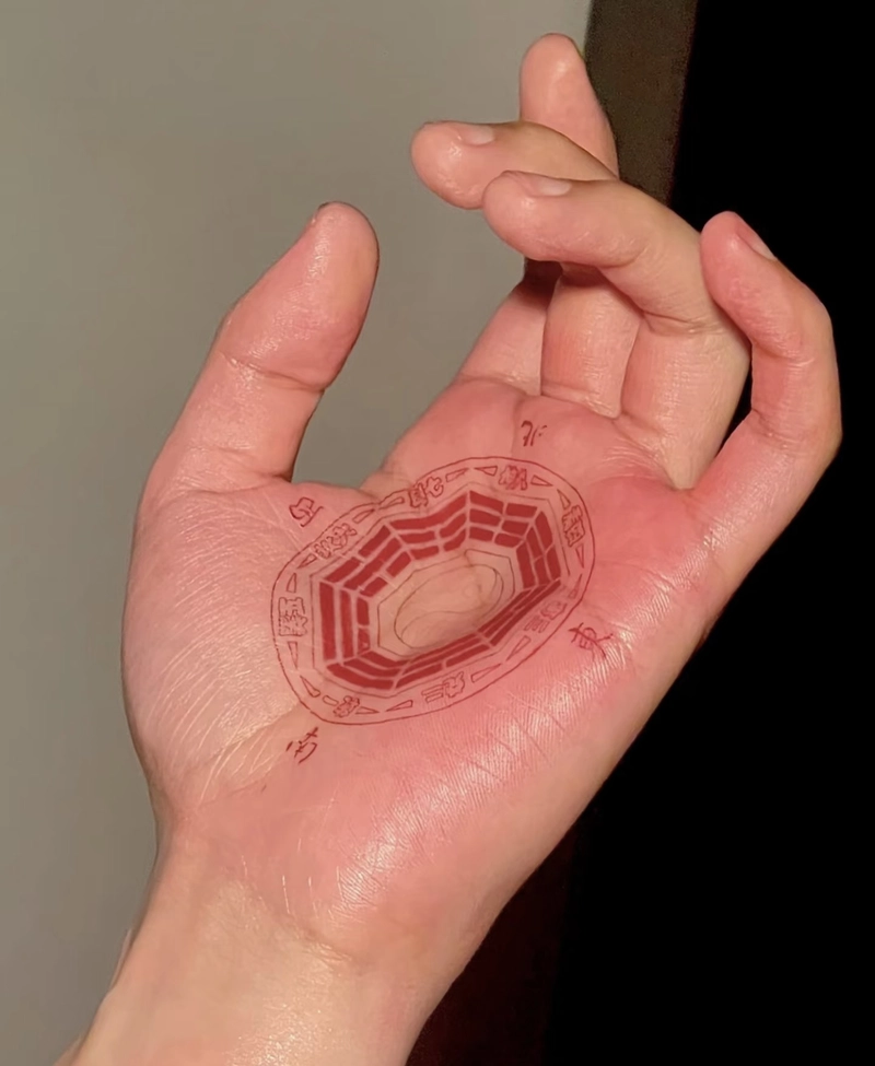 hình xăm bát quái mang ý nghĩa bảo vệ và cân bằng