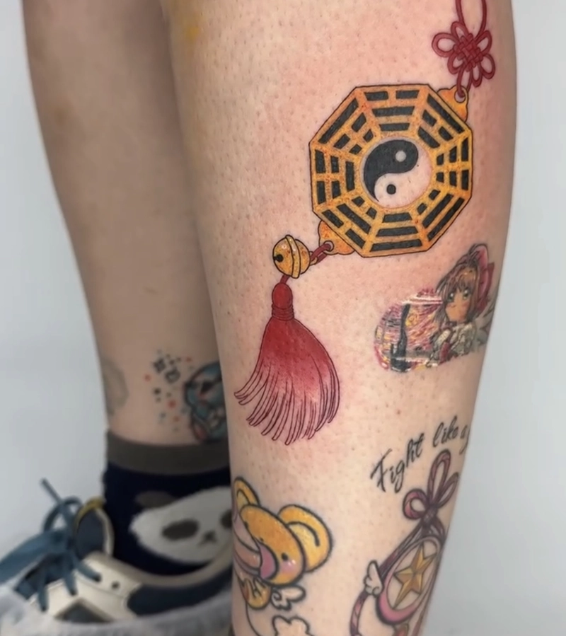 hình xăm bát quái tượng trưng cho sự trường tồn