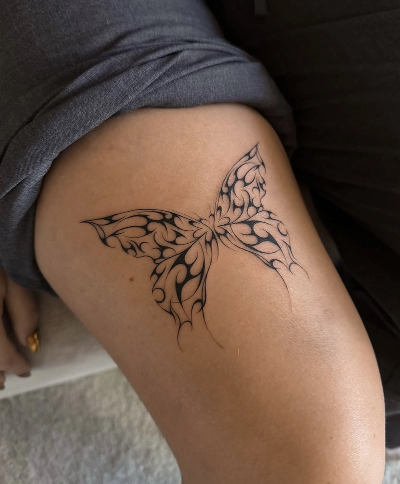 hình xăm bướm hiện đại