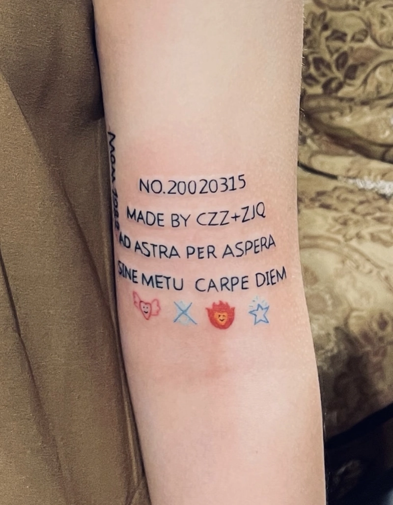 hình xăm câu nói ý nghĩa cho nữ