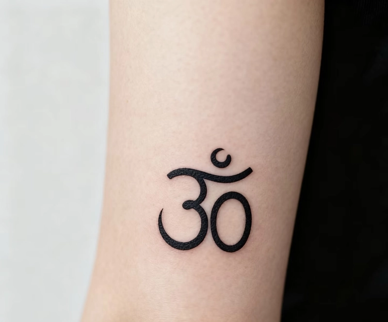 hình xăm chữ Om mang đến cảm giác thanh thản