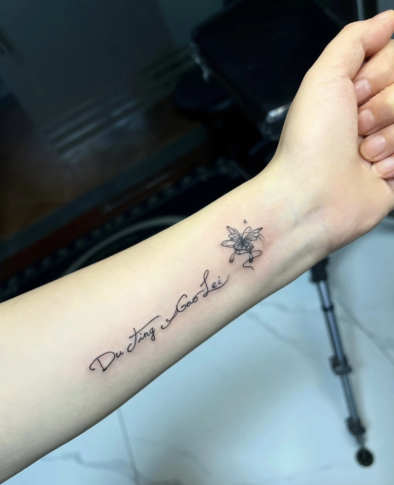 hình xăm chữ cá tính cho nam