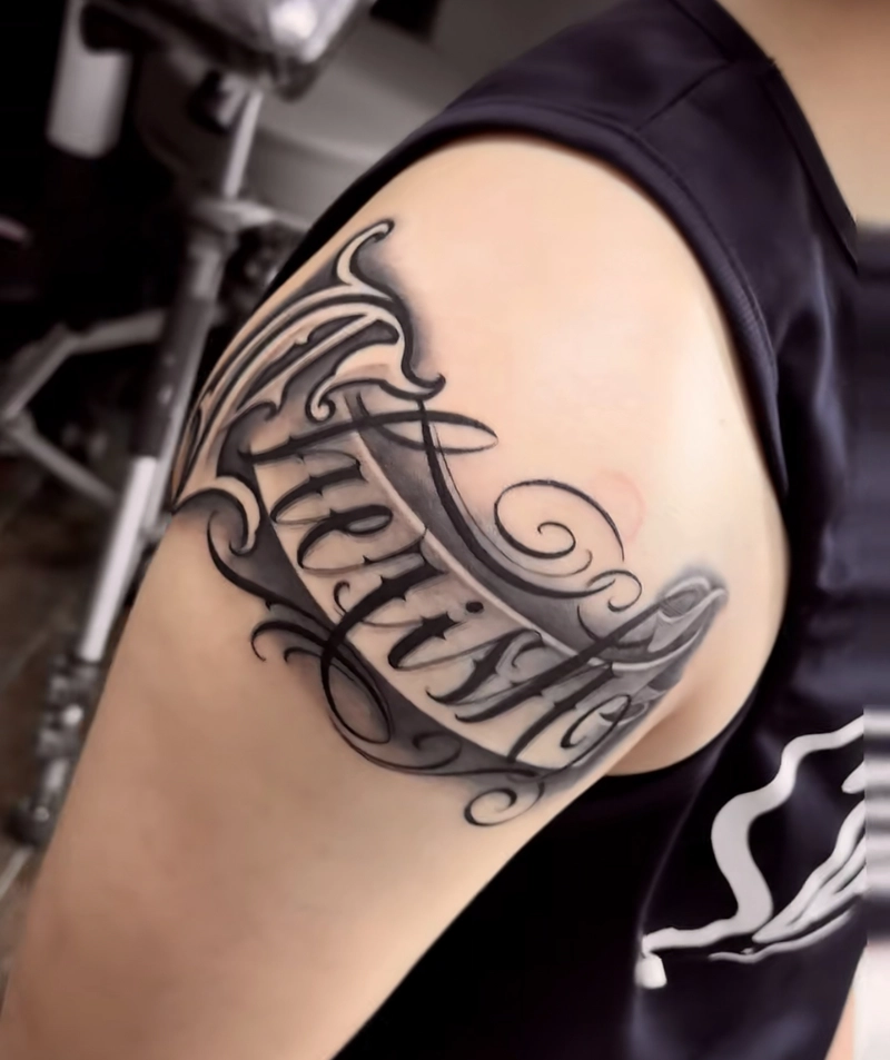 hình xăm chữ đẹp thể hiện cá tính nam