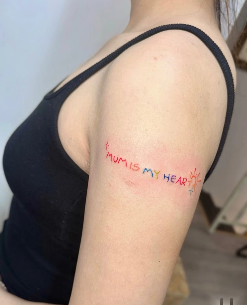 hình xăm chữ đơn giản
