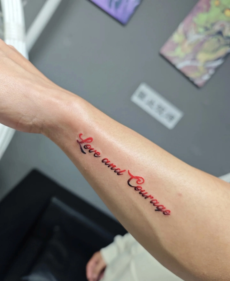 hình xăm chữ nhỏ cho nam