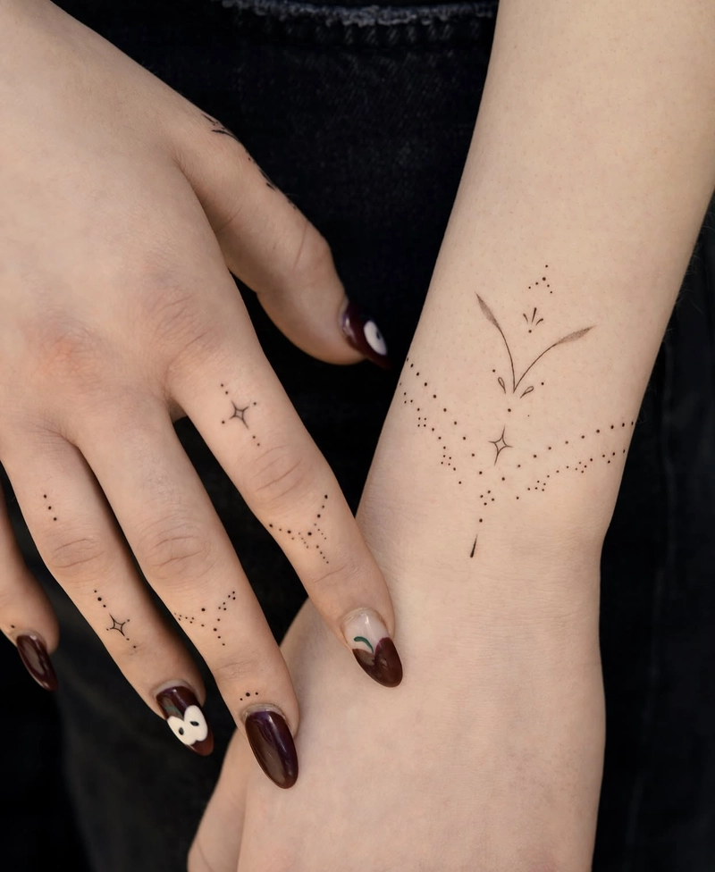 hình xăm cổ tay kí tự