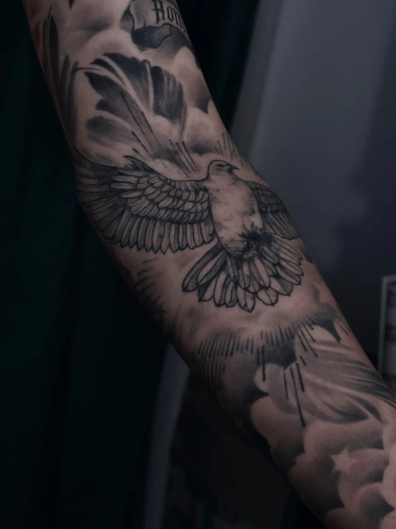 hình xăm đại bàng full tay hình xăm đại bàng full tay