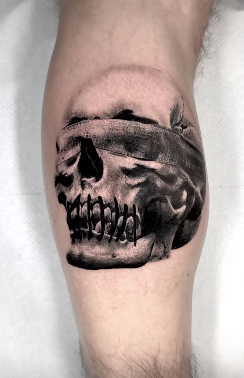 hình xăm đầu lâu phong thuỷ