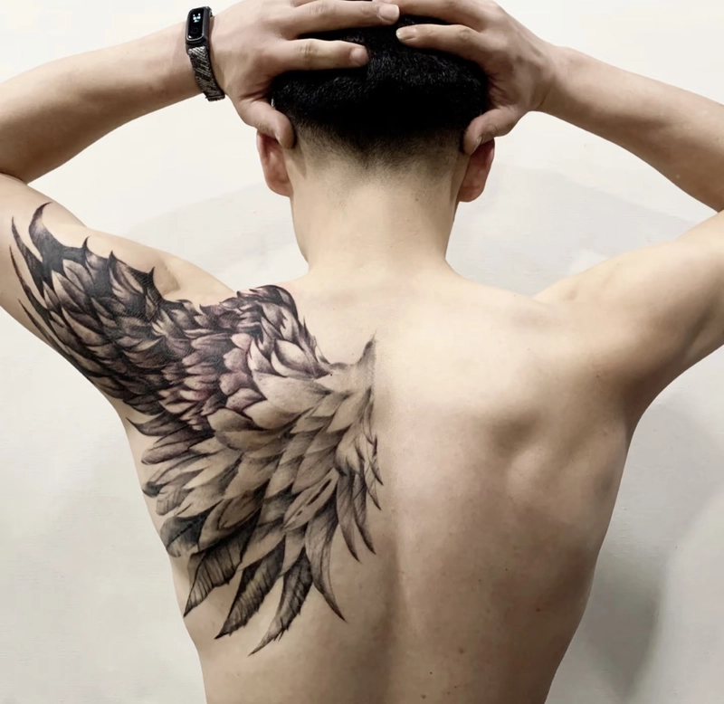 hình xăm đẹp nửa lưng