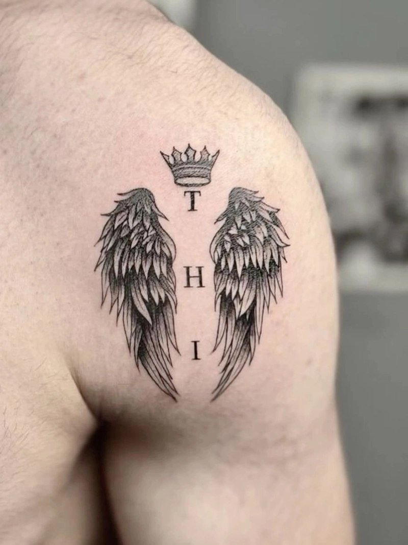 hình xăm đôi cánh dễ thương hình xăm đôi cánh dễ thương