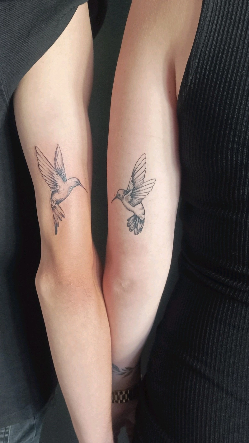 hình xăm đôi chim